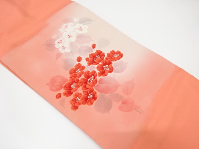 JAPANESE NAGOYA OBI / WOVEN FLOWER